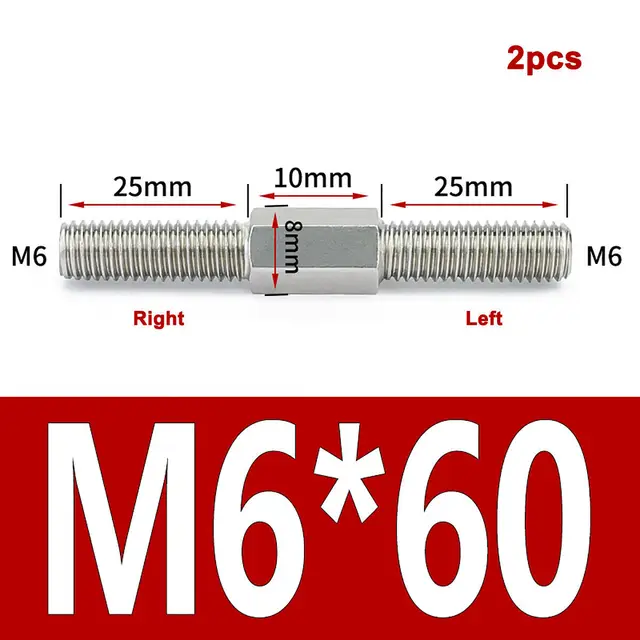 M6x60mm-2pcs