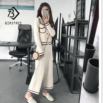

2020 Autumn New Arrival Women's Fashion Sets Casual Chic lapel tops And Casual Pants S9N612T