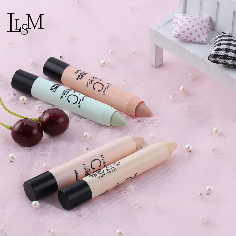 LISM 4 Colors Concealer Pen Makeup Brighten Skin Colour Concealer Dark Circles Eyes Waterproof Long-lasting Makeup Cosmetics