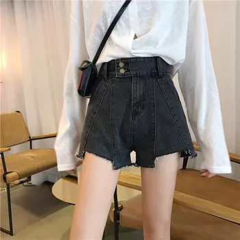 

Denim Shorts For Women Summer Loose 2020 New Korean High Waist Fashion Wild Wide Leg Temperament Shorts Pantalones Cortos Mujer