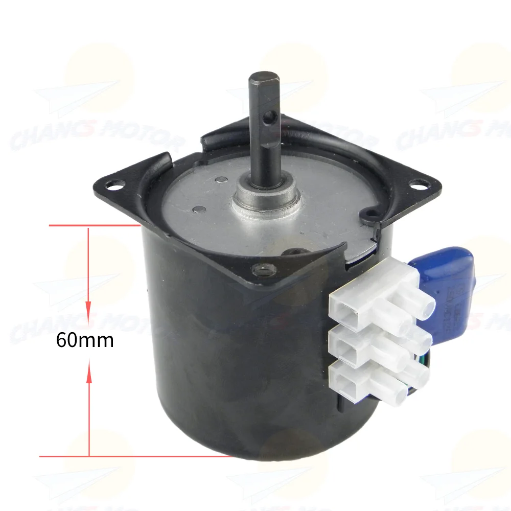 CHANCS 60KTYZ синхронный мотор редуктор AC 110 130V 5/6r/min CW/CCW управления 14W для электрические