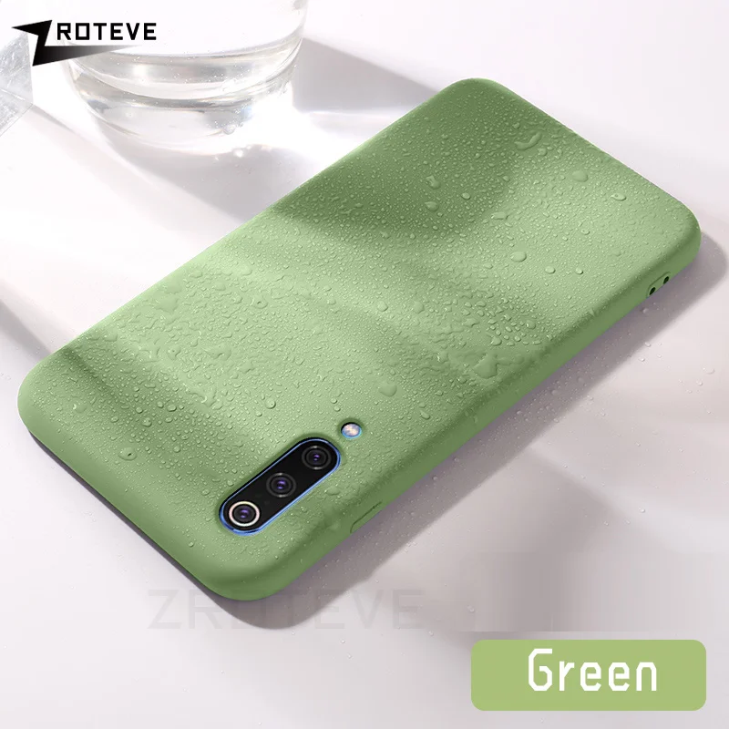 Чехол s для Xiaomi mi 9 8 чехол ZROTEVE ярких цветов мягкий жидкий силиконовый чехол для Xiaomi mi 9 mi 9 8 SE Pro Lite чехол Новинка - Цвет: Green