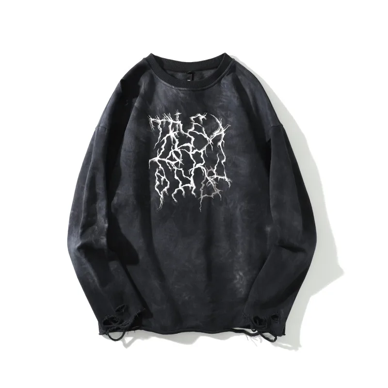black sweatshirt Свободная уличная черная толстовка с принтом из хлопка с капюшоном модная классная толстовка с капюшоном для девочек женские топы - Цвет: black sweatshirt