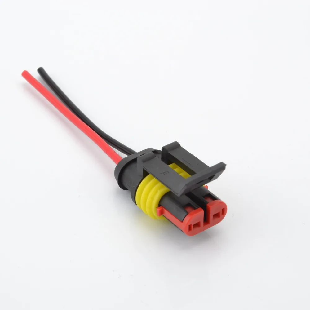 2 контактный герметичный Электрический проводной разъем комплект автомобильных