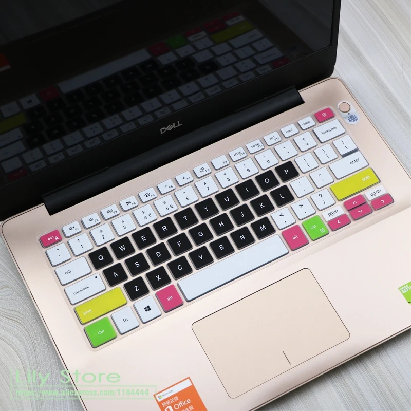 Силиконовая клавиатура для ноутбука, чехол для ноутбука 13," Dell Inspiron 13 5000 5390 Vostro 13 5390 Inspiron 13 7391 14 5498 - Цвет: candyblack