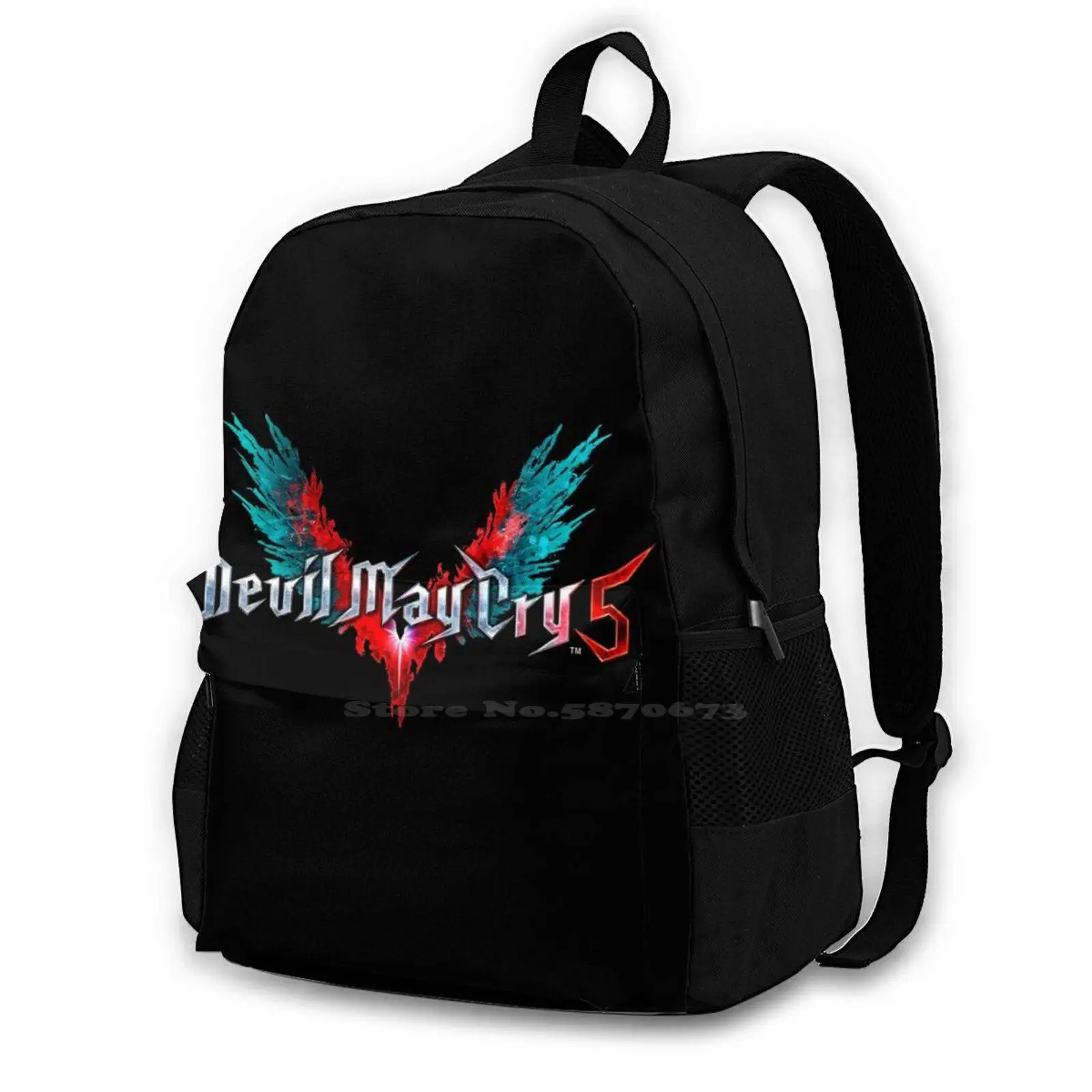 

Dmc 5 Backpack For Student School Laptop Travel Bag Dante Nero Vergil 5 Videogames Games 2018 E3 Nice