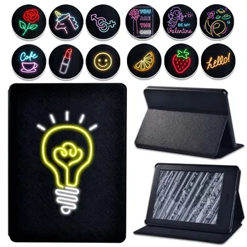 

Unisex Tablet Case for Amazon Kindle 8/10th Paperwhite 1/2/3/4 Tablet Neon Series Drop Resistance Case+free Stylus