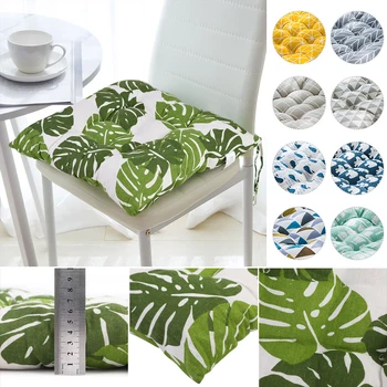 

Cotton Square/Round Thickened Winter Cushion Home Office Seat Bar Dining Chair Seat Pads Garden Floor Cushion 40x40cm