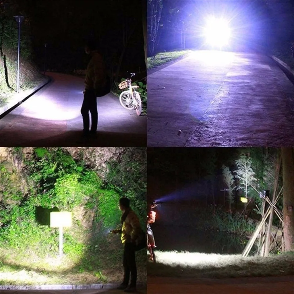 T6 L2LED алюминиевый сплав многофункциональный три лампы голова самолета Форма фонарик Bicicleta Велоспорт алюминиевый сплав Многофункциональный