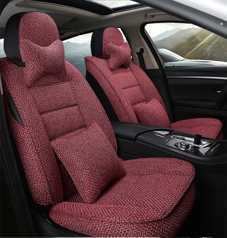 Car Seat Cover Set Universal Cars Covers Automotive Interior Seat Protector Case Cushion Pad Car Styling