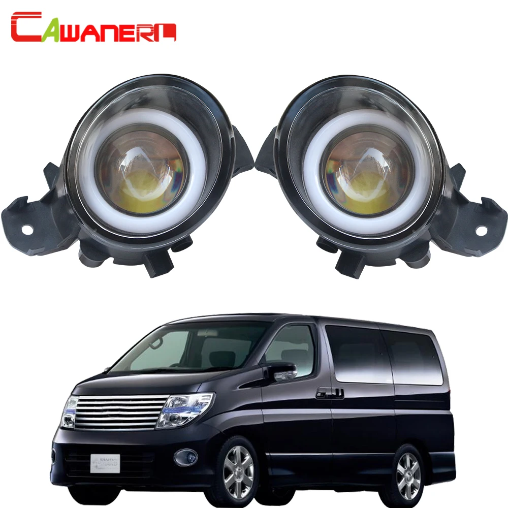Cawanerl для Nissan Elgrand 2002 автомобиля H11 светодиодный туман светильник Ангел глаз DRL