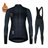 Women Cycling Clothing Spain Pro Team Winter Fleece Long Sleeve Cycling Jersey Set MTB Female Thermal Fleece Bike Jacket ► Photo 1/6