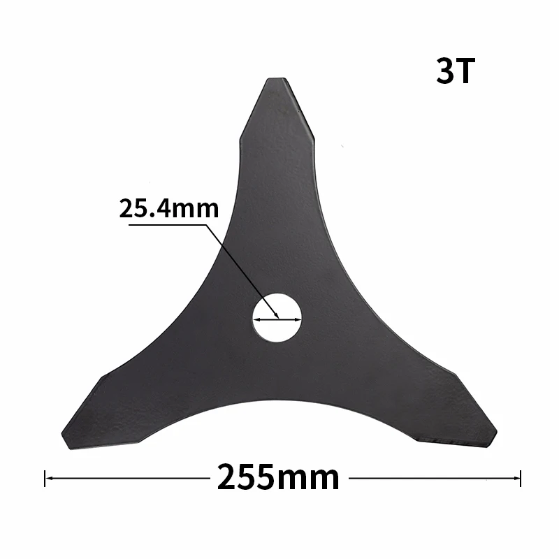 1pc 3T Blade 1 планшетный ПК 10 дюймов кусторез лезвие 3/4/8/40/80T газонокосилка бензокоса Запчасти садовый инструмент Аксессуары 255x25,4 м ручная газонокосилка, работающая на лезвием режущего диска - Цвет: 1pc 3T Blade