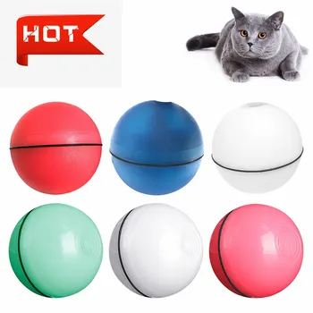 

2019 Jumping Ball USB Electric Pet Toys Magic Roller Ball For Cat LED Rolling Flash Ball Automatic Rotating Toy For Cat Dog Kids