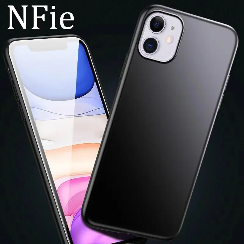 

Soft Back Shell Black Matte Phone Cases for iPhone X XR Xs Max 8 7 6 6s Plus 5 5s SE Ultra Thin Slim Cover For iPhone 11 Pro Max
