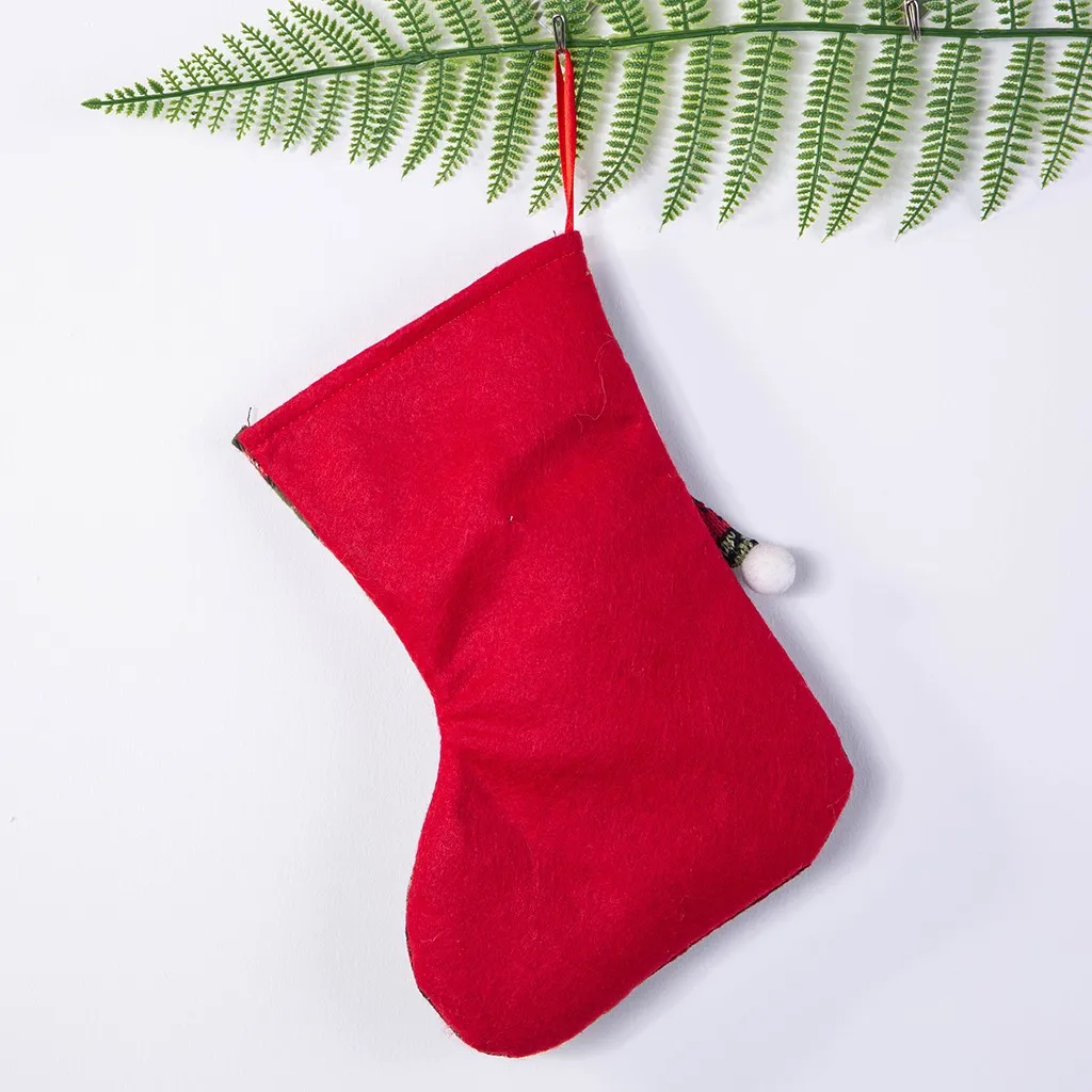 Christmas Stockings Mini Socks Santa Candy Gift Bag Christmas Tree Decorations New Year DecorationsMerry Christmas Ornaments