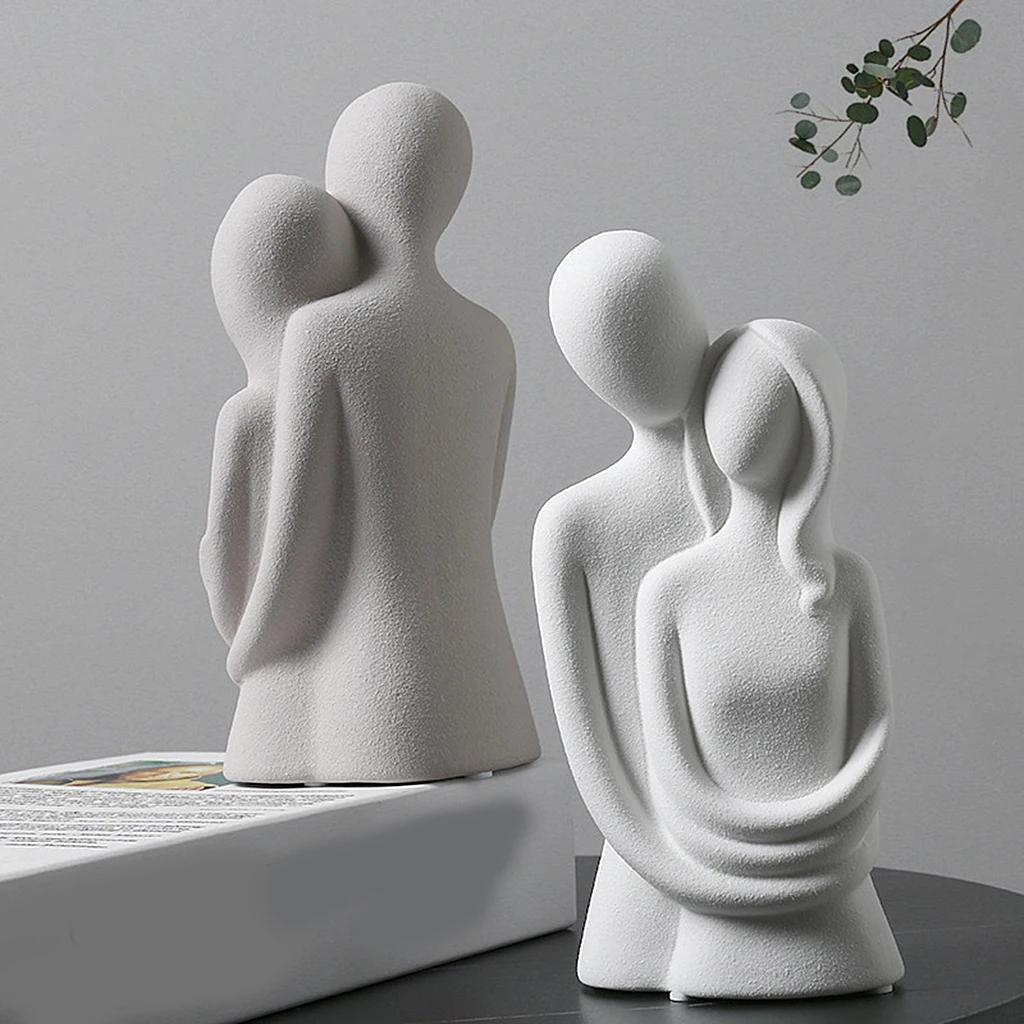 Couple-Figurine-Hugging-Statue-Hugged-Lover-Ornament-Home-Decoration ...