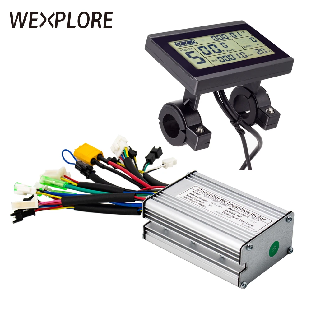 Ebike Controller 24v 36v 350w 500w 20a Brushless Square Wave Controller