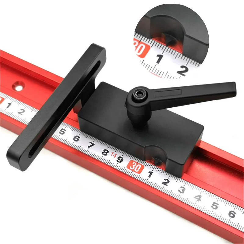 

Aluminum Alloy Standard Miter Track Stop 45 Chute T-tracks Stopper Woodworking Tool for Woodworking workbench