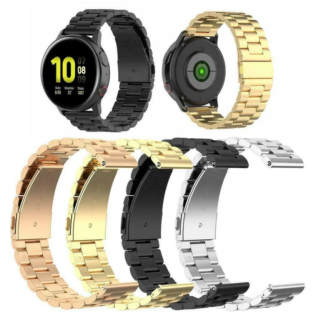 Новинка для samsung Galaxy Watch Active 2 40 мм/44 мм ремешок из нержавеющей стали ремешок для часов