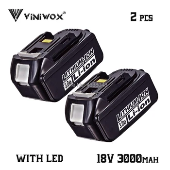 

3000mAh BL1830 Replacement Li-ion Battery for Makita 18V BL1830B BL1850B BL1840 BL1815 LXT400 36V Rechargeable Battery Packs
