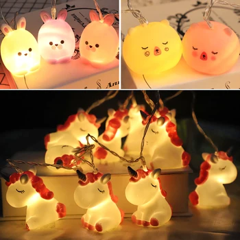 

Christmas Tree Led String Light Animal Lamp Living Room Bar Holiday Party For Home Navidad Decor Garland Xmas Gifts Night Lights
