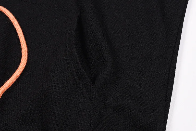 19SS OFF-WHITE OW Explosion краска стрелка цветная линия с капюшоном Мужская Пара Толстовка