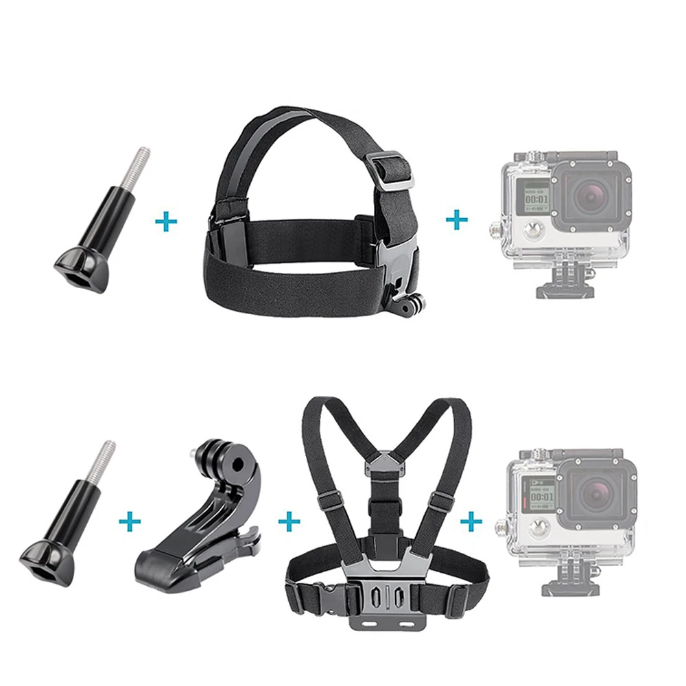 50 в 1 Аксессуары для спортивной камеры Gopro для Eken H8R для Xiaomi для Yi Открытый Дайвинг Плавание Велоспорт охотничья Камера Наборы