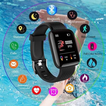 

Oloey Sport 116plus Smartwatch Heart Rate Monitor Blood Pressure Fitness Tracker Smart Bracelet Smart Clock Watch For Android