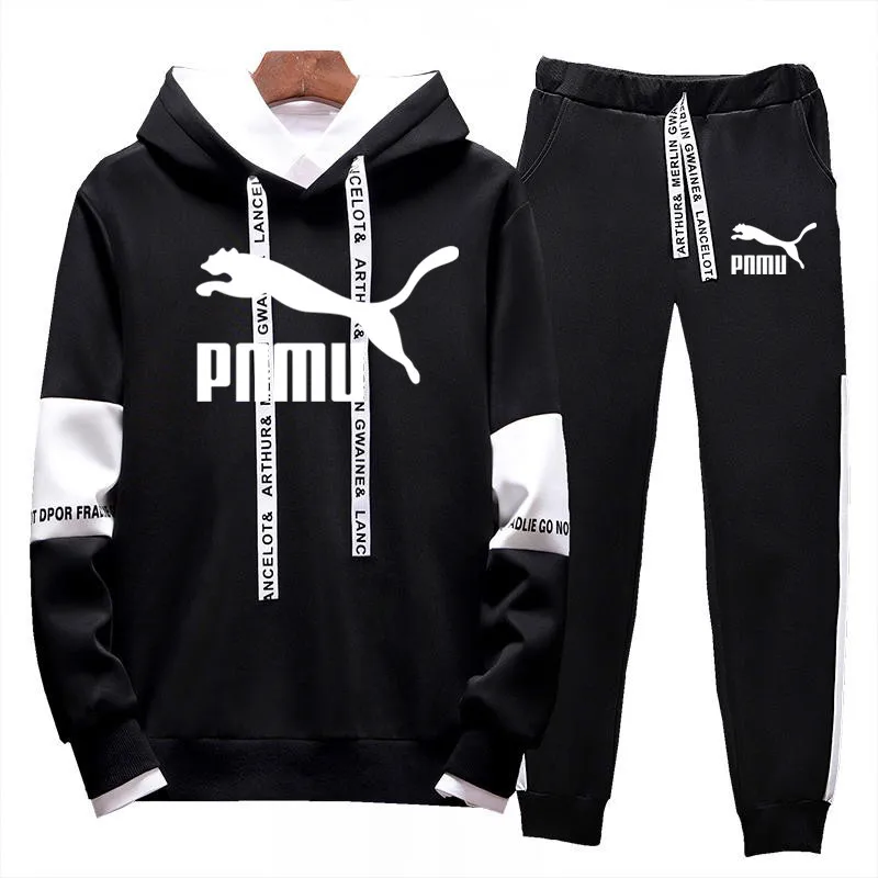 2021Men's модный брендовый костюм спортивной трикотажная кофта на молнии с