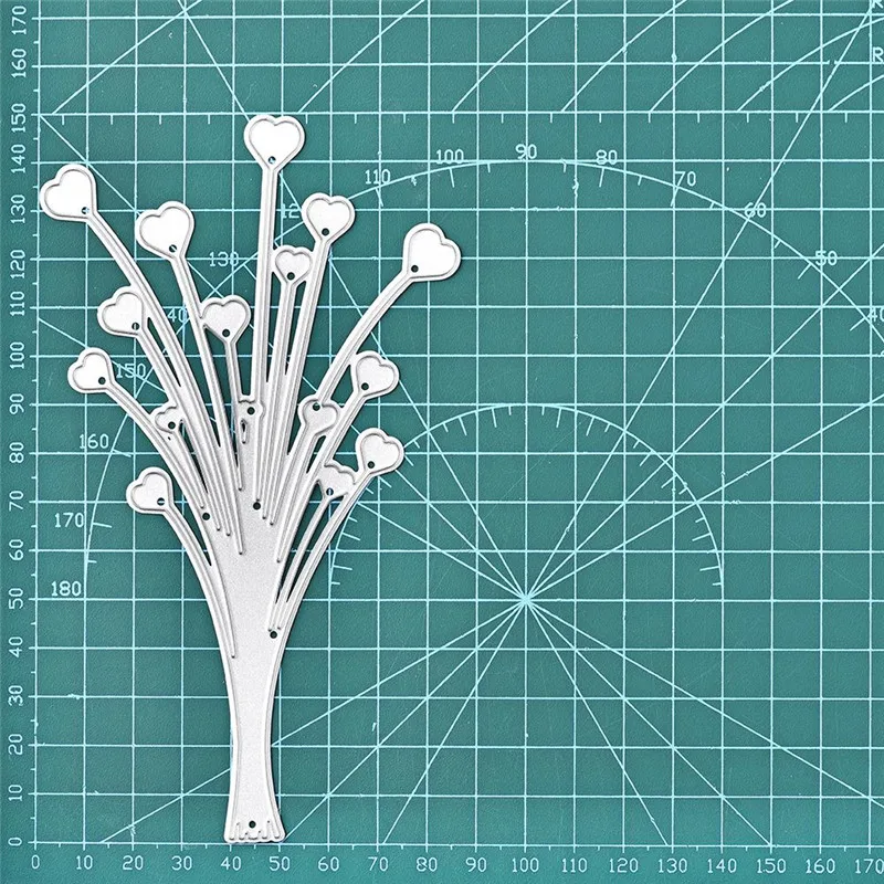 

DiyArts Heart Flower Dies Blossom Metal Cutting Dies New 2019 for Scrapbooking Card Album Embossing Diecut Template