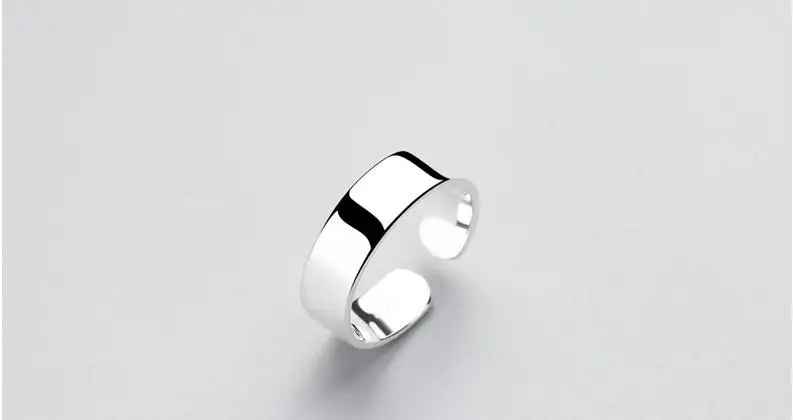 JIANERY Vintage Finger Jewelry Silver Color Smooth Rings For Women Men Boho Bohemian Style Wedding Rings