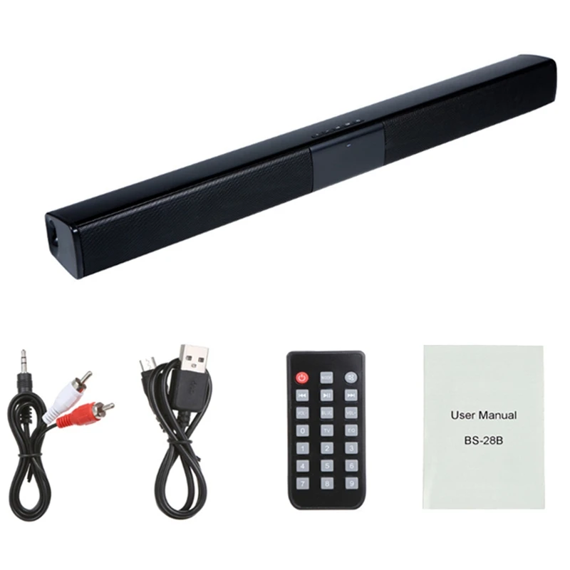 

20W Column Wireless Bluetooth Speaker Tv Soundbar Stereo Home Theater Portable Sound Bar Tf Usb For Tv Pc