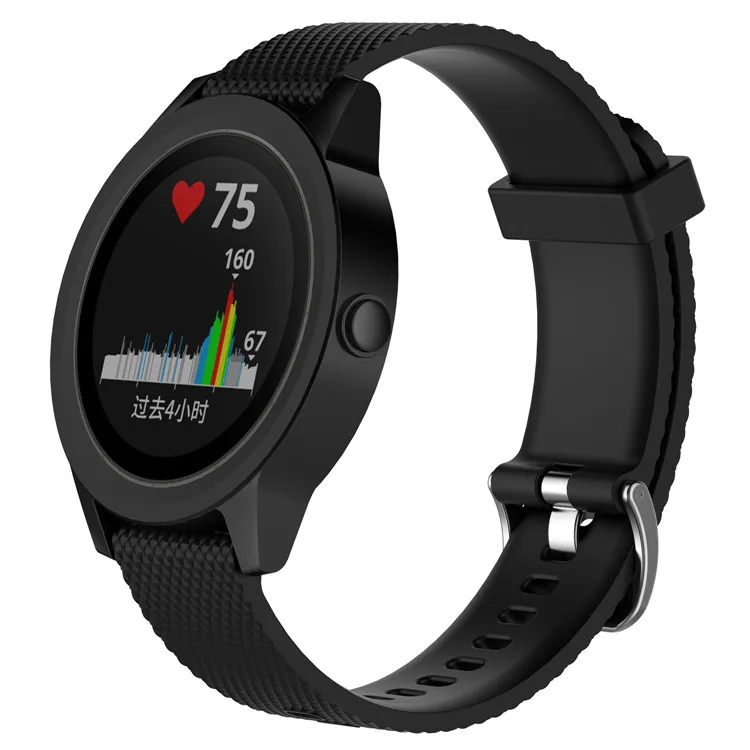 Мягкий сменный силиконовый ремень для Garmin Vivoactive3 3 Vivomove HR смарт-браслет для Forerunner 645 музыкальный ремешок в полоску