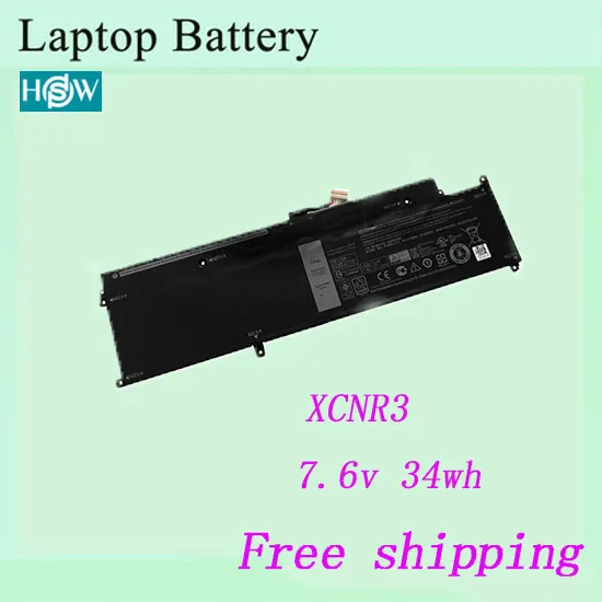 Горячая XCNR3 Аккумулятор для ноутбука Dell широта 13 7370 Аккумулятор для ультрабука