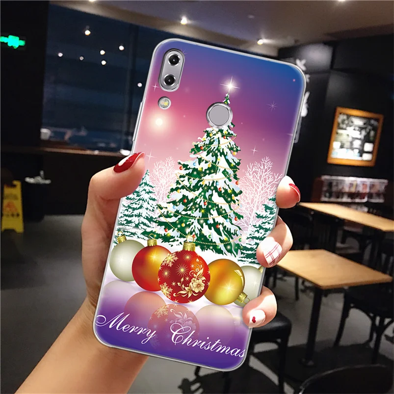 

Christmas Tree Case For ASUS Zenfone 5 Lite 6 4 Max 3 Zoom Plus Selfie Pro Live L1 M1 ZB601KL ZE554KL ZE620KL ZB501KL TPU Cover