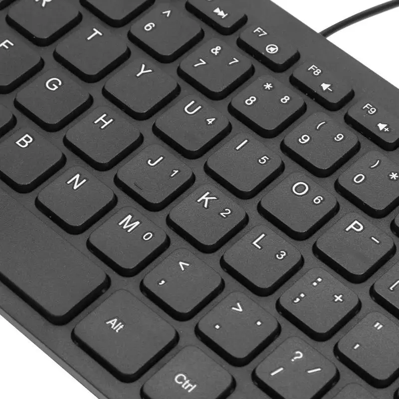 Прочная Классическая нежная клавиатура K1000 Супер тонкая USB Мини мультимедийная Проводная клавиатура 78 клавиш Kaypad для ноутбука