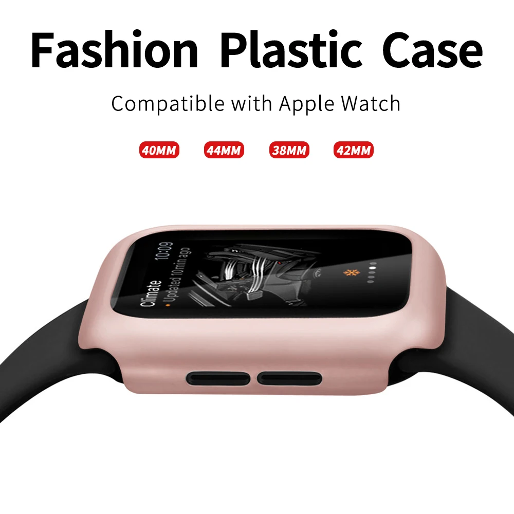 5 цветов крышка ПК 40 мм 44 мм 38 мм 42 мм бампер для Apple Watch Case 5 4 3 тонкая защитная рамка для Аксессуары для iwatch Shell