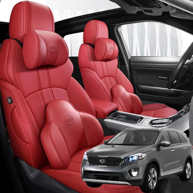 Nappa Leder 5 sitze Nach Auto Auto sitzbezuge Fur Kia Sorento 2015 2016 2017 Innen Zubehor AliExpress