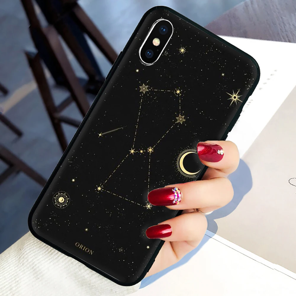 Мягкий силиконовый чехол для телефона с созвездиями iphone 5 5S SE 2020 6 6S 7 8 plus X XR XS 11 12 Pro