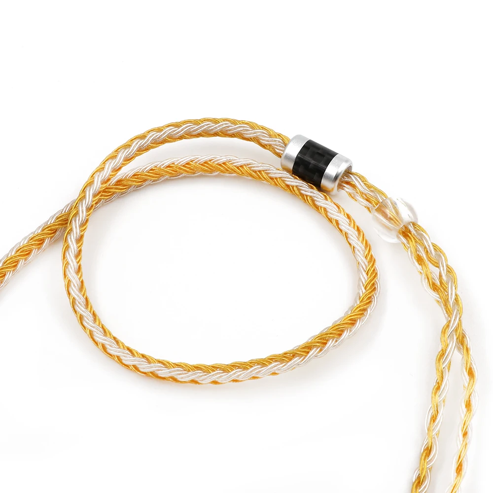 Tripowin Zonie 16 Core посеребренный кабель SPC кабель для наушников QDC MMCX 2 PIN для KZ ZS10 PRO C16 C12 BL03 - Цвет: Gold MMCX 2.5mm