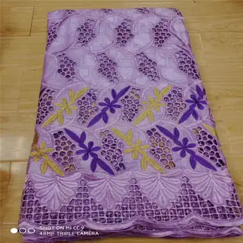 

African bazin riche fabric blue african lace fabric wedding 5yards cotton nigerian lace fabric for dress bazin brode ! L82006