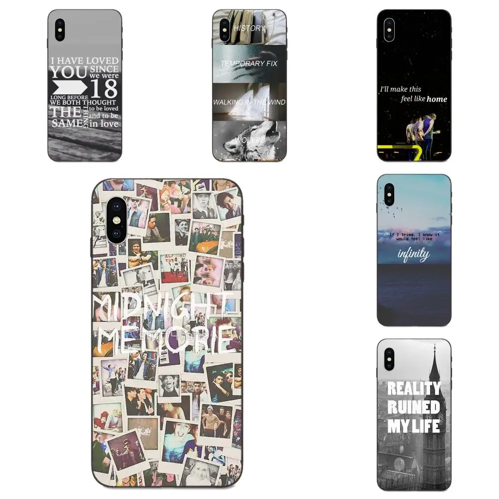 Коллаж с одним направлением 5sos 1d для Galaxy A3 A5 A6 A6s A7 A8 A9 A10 A20E A30 A40 A50 A60 A70 A80 A90 Plus 2018 |