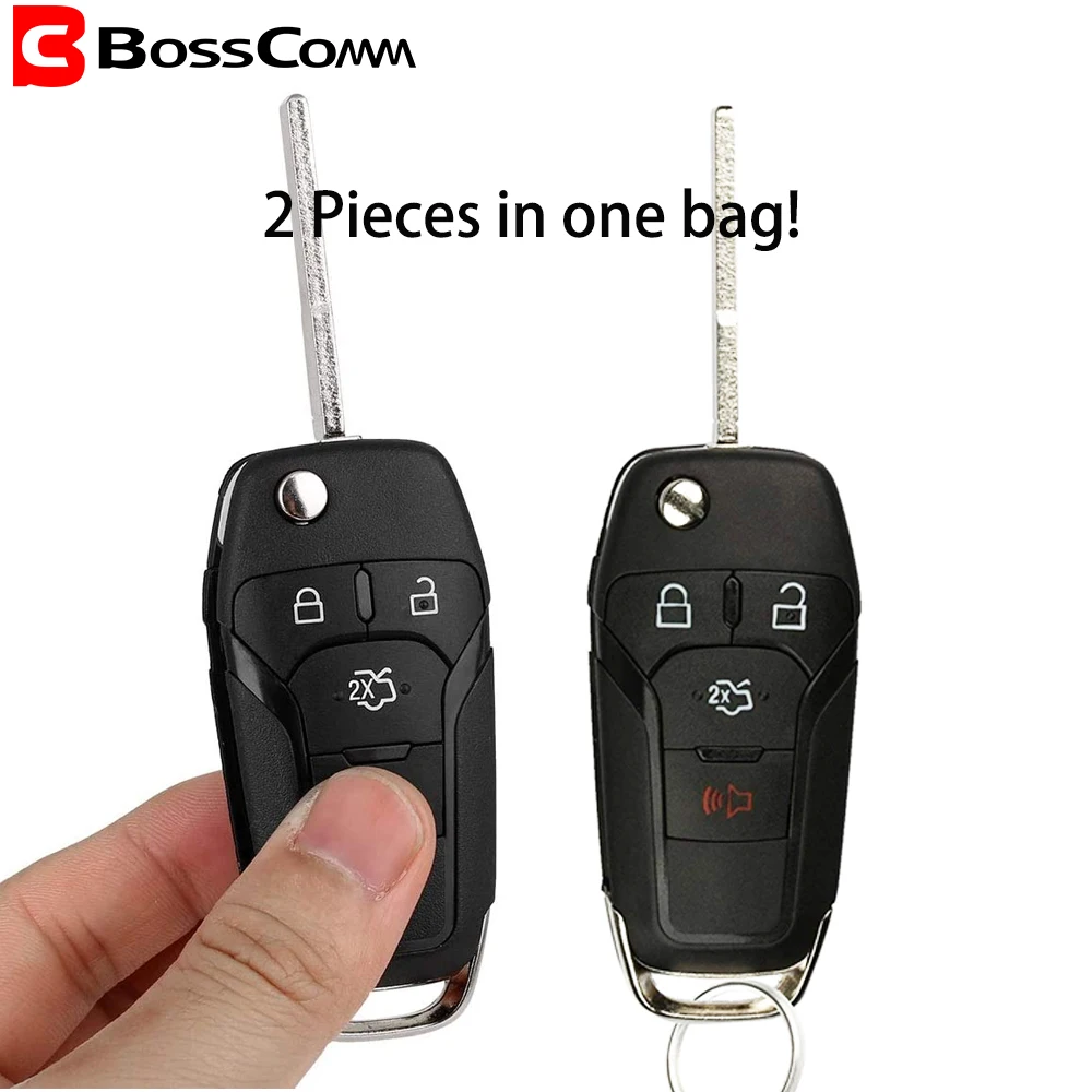 2x Bosscomm 2013 2014 2015 2016 2017 для Ford Fusion Автомобильный Брелок дистанционного управления с