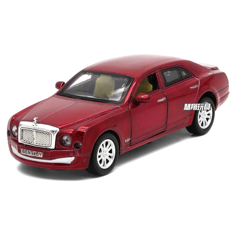 1:32 Bentley модель автомобиля из сплава со светом и музыкой воин 3 открытый дизайн роскошный автомобиль