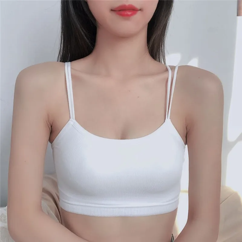 여성 탱크 작물 톱 섹시한 여성 속옷 원활한 자르기 탑스 란제리 Femme 스트랩 조정 가능한 캐미솔 스트리트 패션 여성 톱