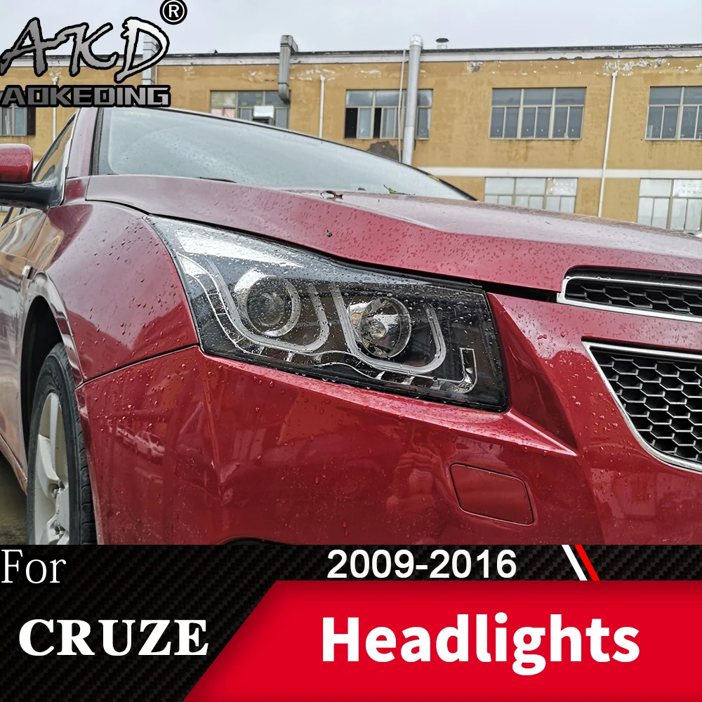 Головной фонарь для автомобиля Chevrolet Cruze 2009- Cruze головной светильник s противотуманный светильник s дневной ходовой светильник DRL H7 светодиодный Биксеноновая лампа аксессуары для автомобиля