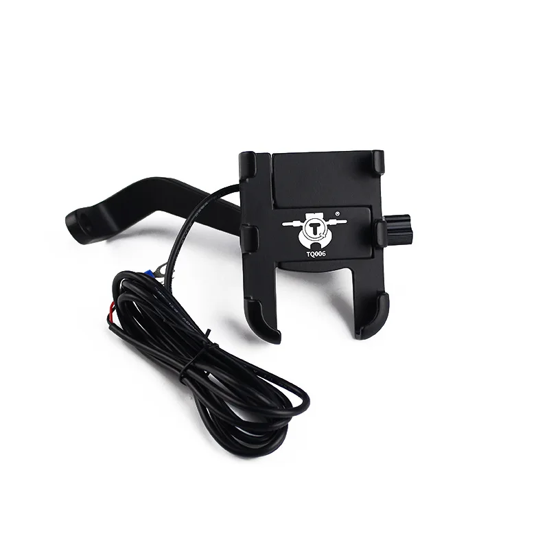 Blk-Rearview mirror VIBEMAXX Универсальный держатель для мотоцикла из алюминиевого сплава для iphone 8 7 6s поддержка телефона мото держатель для GPS для велосипеда руль - Цвет: Blk-Rearview mirror
