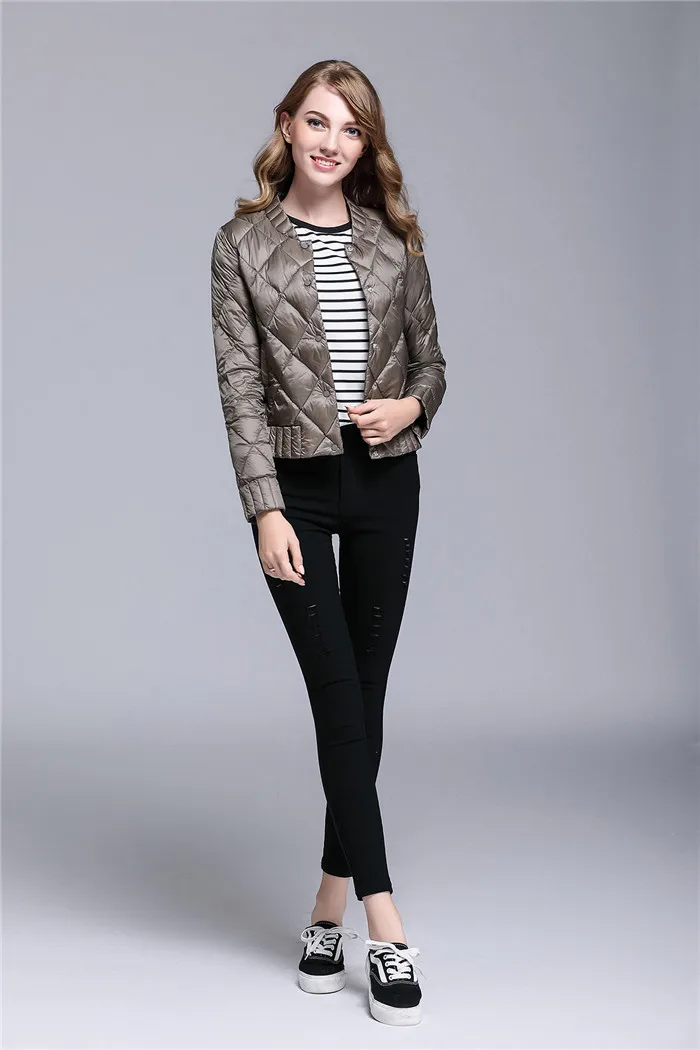 Plus Size 3XL Winter Ultra Light White Duck Down Jacket Women Warm Short Down Coats Female Slim Outerwear