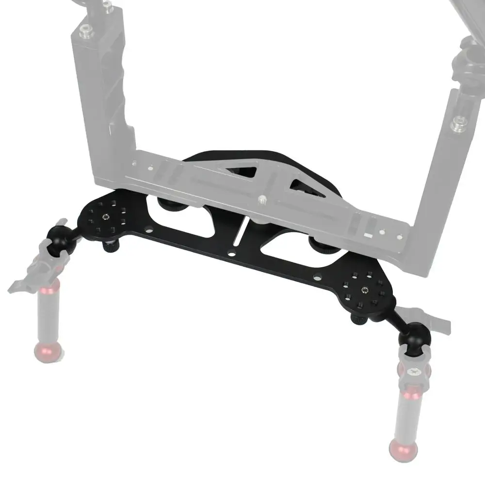 Aluminium SLR Diving Video Triangular Gimbal Tray Rig Bracket Mount for Underwater LED Light Stand DSLR Camera Tripod Support